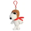 Peanuts Clip-On Plush Flying Ace Snoopy Bag Charm by Aurora