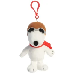 Peanuts Clip-On Plush Flying Ace Snoopy Bag Charm by Aurora
