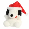 Peanuts Plush Snoopy with Santa Hat Palm Pals by Aurora