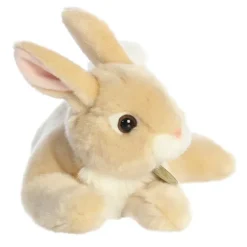Realistic Miyoni Resting Tan Rex Bunny Stuffed Animal by Aurora