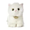 Realistic Stuffed Angora Kitten 7 Inch Plush Cat by Aurora