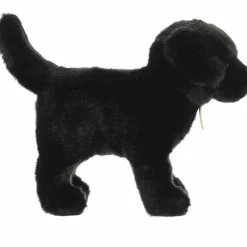 Realistic Stuffed Black Lab 10 Inch Miyoni Plush by Aurora