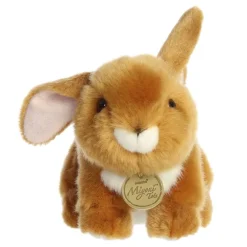 Realistic Stuffed Ginger Rabbit Playful Ears Miyoni Plush by Aurora