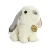 Realistic Stuffed Gray Eared Lop Rabbit 6 Inch Miyoni Plush by Aurora