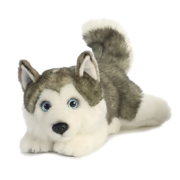 Realistic Stuffed Husky Lying Miyoni Plush by Aurora