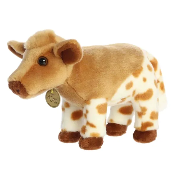 Realistic Stuffed Longhorn Calf 10 Inch Miyoni Plush by Aurora