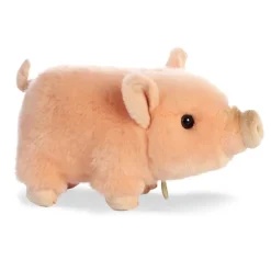 Realistic Stuffed Pink Potbellied Pig 10 Inch Miyoni Plush by Aurora