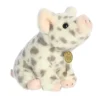 Realistic Stuffed Seated Spotted Piglet 10 Inch Miyoni Plush by Aurora