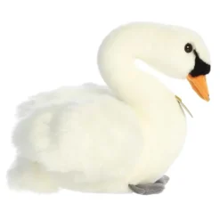 Realistic Stuffed Swan 11 Inch Miyoni Plush by Aurora