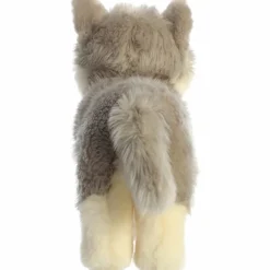 Realistic Stuffed Wolf Pup 10 Inch Miyoni Plush by Aurora