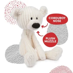 Toothpick the White Cable Pattern Teddy Bear by Gund