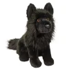 Vilkas the Stuffed Black Wolf by Douglas