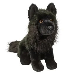 Vilkas the Stuffed Black Wolf by Douglas