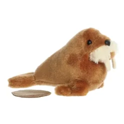 Waffle the Stuffed Walrus Magnetic Shoulderkins Plush by Aurora