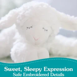 Winky the Eco-Friendly Plush Lamb Rattle by Gund