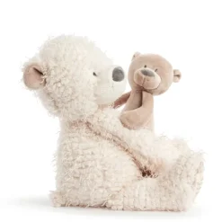 Wrapped in Prayer Baby Safe Plush Bear with Baby by Demdaco