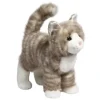 Zipper the Plush Gray Tabby Cat by Douglas